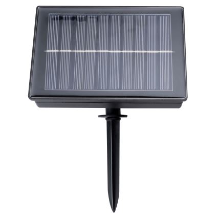 Grundig - Corrente solar LED regulável 50xLED/8 funções 9,35m branco quente + comando