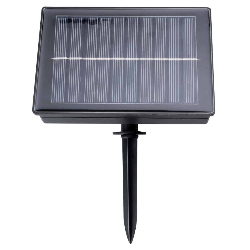 Grundig - Corrente solar LED regulável 50xLED/8 funções 9,35m branco quente + comando