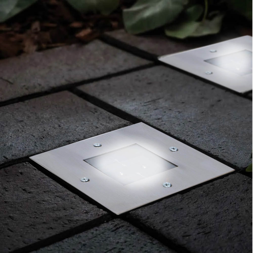 Grundig - Foco de encastrar solar LED 2xLED/1,2V