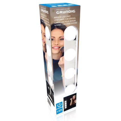 Grundig - Iluminação de espelho LED 4xLED/4xAA