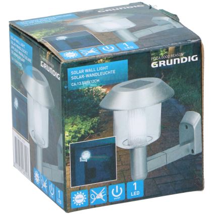 Grundig - Iluminação de parede solar LED LED/1,2V