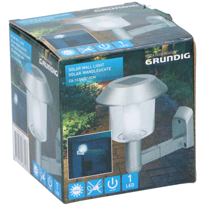 Grundig - Iluminação de parede solar LED LED/1,2V