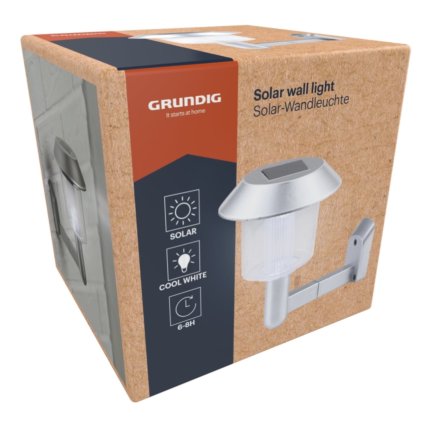 Grundig - Iluminação de parede solar LED LED/1,2V