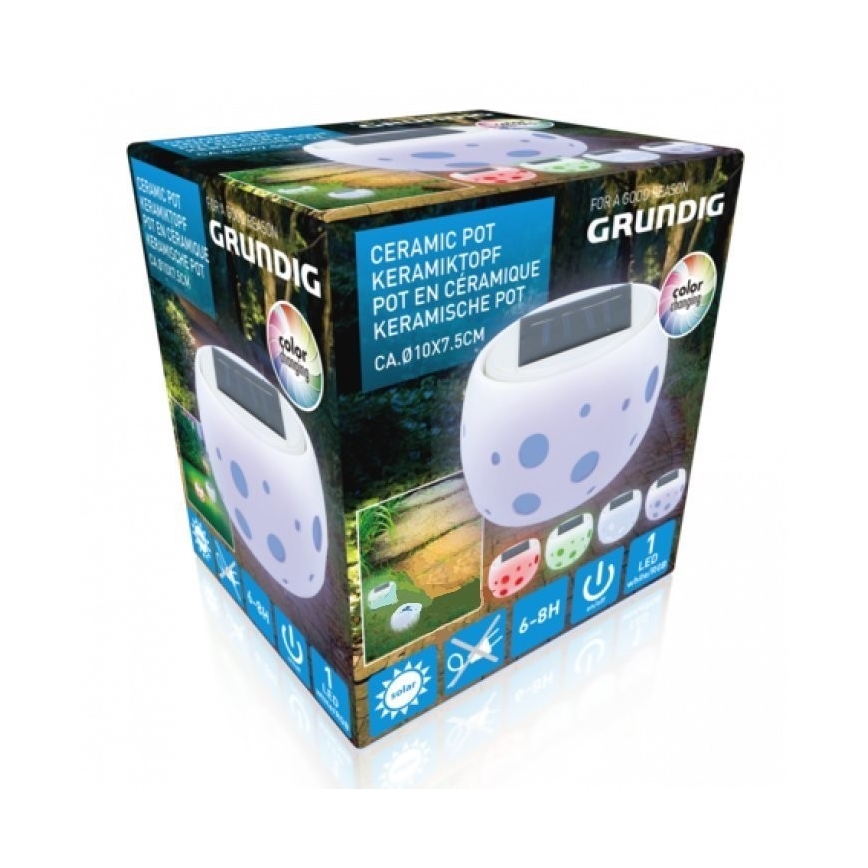 Grundig - Iluminação solar LED 2xLED/0,06W/1,2V