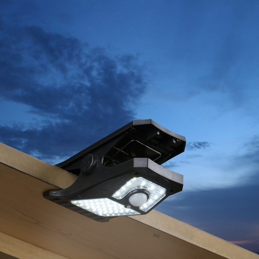 Grundig - Iluminação solar LED com sensor CLIP-ON LED/9W/3,7V IP44