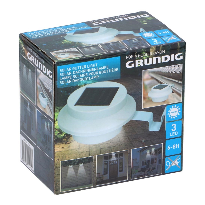 Grundig - Iluminação solar LED com um suporte 3xLED/1xAA 600 mAh