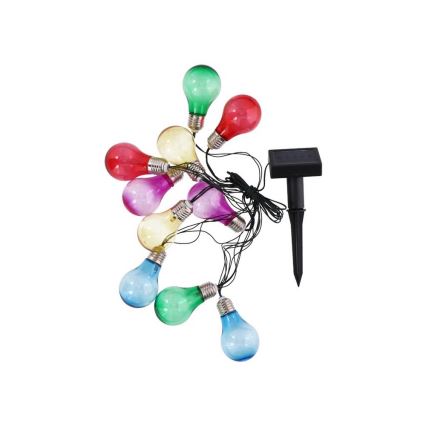 Grundig - Lâmpadas de corrente solar LED 10xLED/1xAA colorido