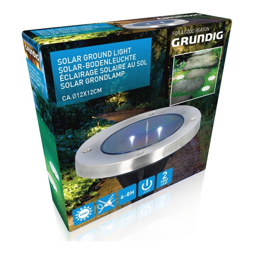 Grundig - Luminária Solar LED 2xLED/1,2V 600 mAh