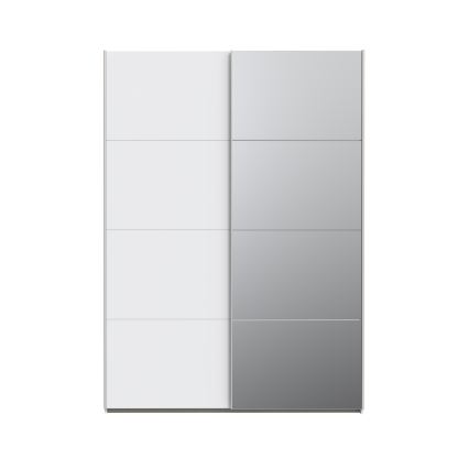 Guarda-roupa com espelho KARO 150x210 cm branco