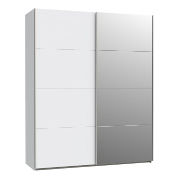 Guarda-roupa com espelho KARO 170x210 cm branco
