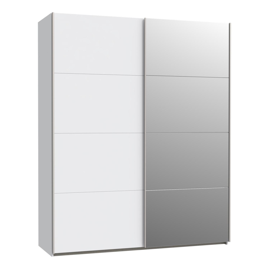 Guarda-roupa com espelho KARO 170x210 cm branco