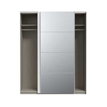 Guarda-roupa com espelho KARO 170x210 cm branco