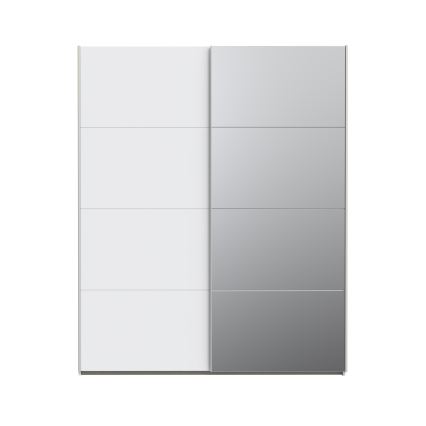Guarda-roupa com espelho KARO 170x210 cm branco