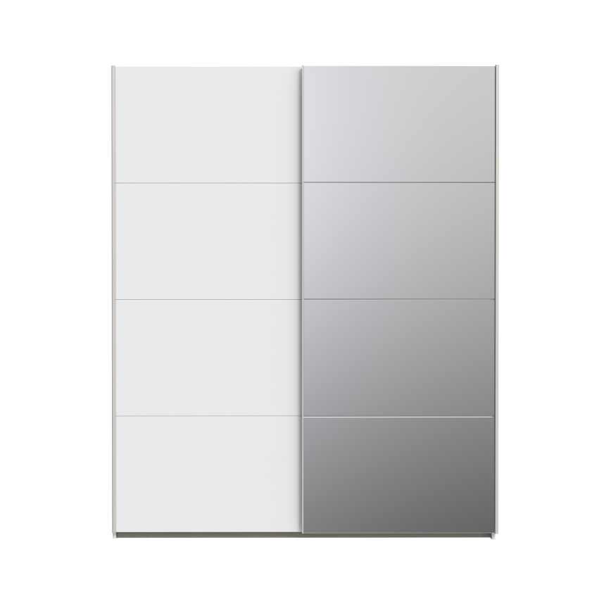 Guarda-roupa com espelho KARO 170x210 cm branco