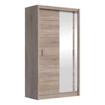 Guarda-roupa com espelho SABRINA 120x215 cm carvalho sonoma