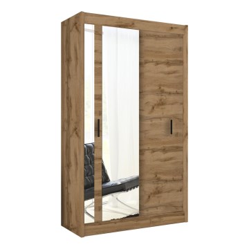 Guarda-roupa com espelho SABRINA 120x215 cm carvalho woltan