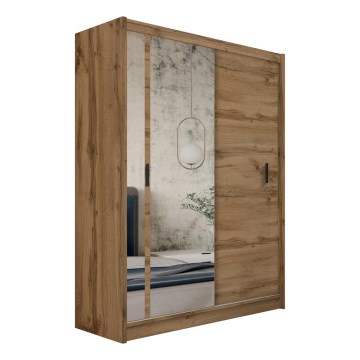 Guarda-roupa com espelho SABRINA 180x215 cm carvalho woltan