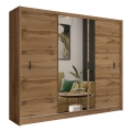 Guarda-roupa com espelho SABRINA 250x215 cm carvalho woltan