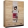 Guarda-roupa com espelho SANNA 150x215 cm carvalho craft