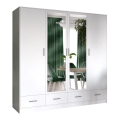 Guarda-roupa com espelho SANNA 200x215 cm branco