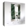 Guarda-roupa com espelho SANNA 200x215 cm branco