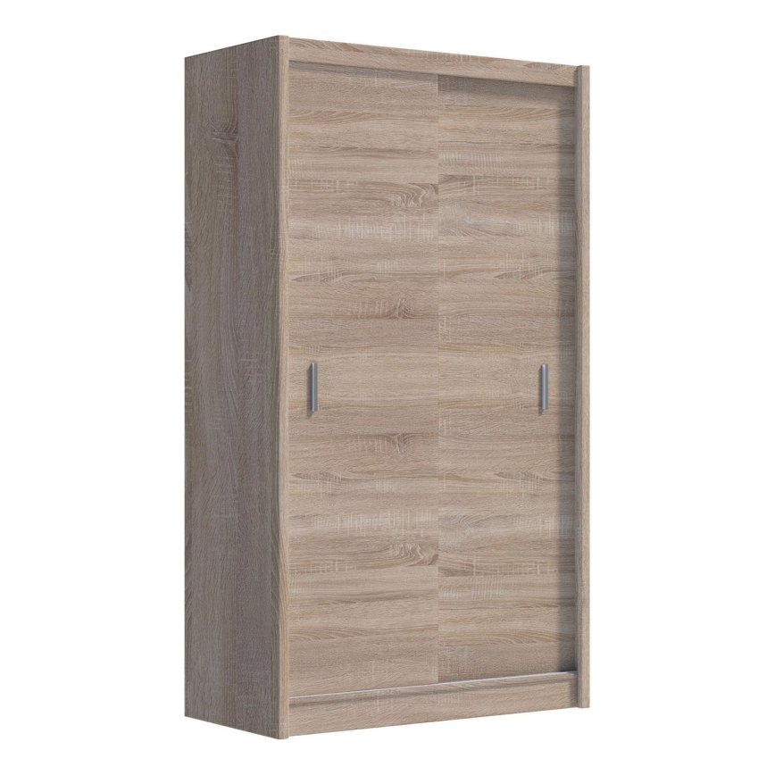 Guarda-roupa com portas deslizantes SAPHIRA 150x215 cm carvalho sonoma