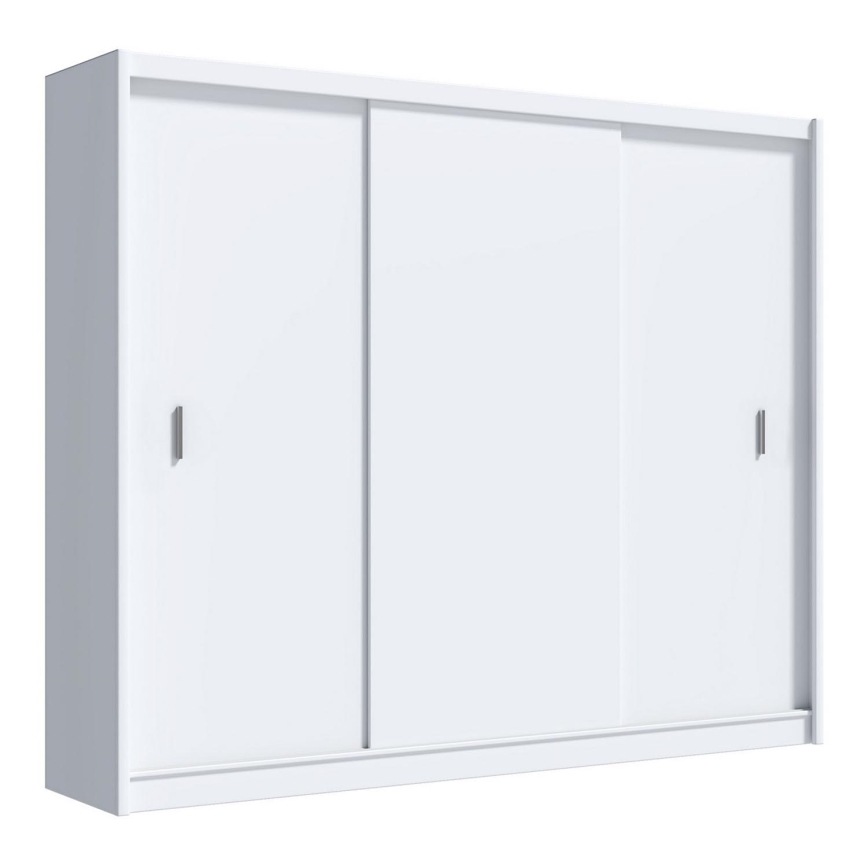 Guarda-roupa com portas deslizantes SAPHIRA 250x215 cm branco