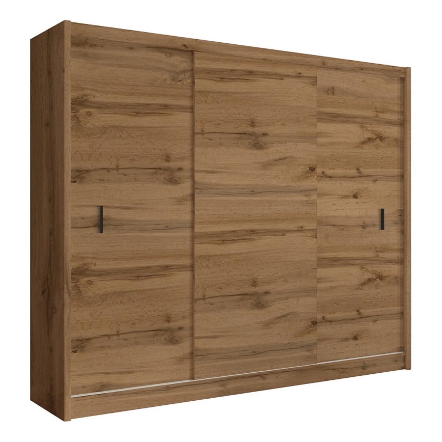 Guarda-roupa com portas deslizantes SAPHIRA 250x215 cm carvalho wotan