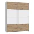 Guarda-roupa KARO 170x210 cm branco/carvalho artisan