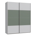 Guarda-roupa KARO 170x210 cm cinzento/verde