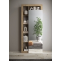 Guarda-roupa LENOR 91x209 cm branco/castanho