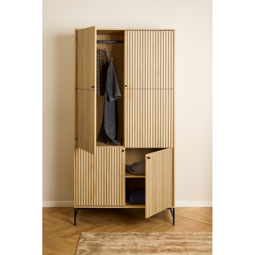 Guarda-roupa OLIVIA 99x200 cm carvalho