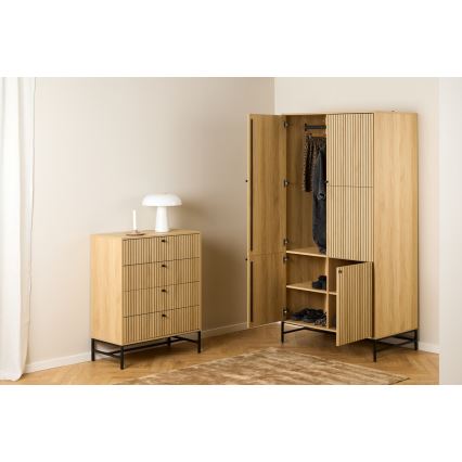 Guarda-roupa OLIVIA 99x200 cm carvalho