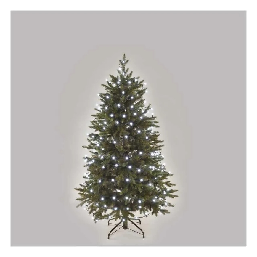 Guirlanda de Natal LED, 300 LEDs / 8 modos, 35 m, branco frio