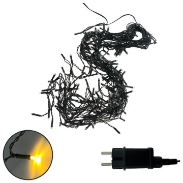 Guirlanda de Natal LED para exterior 200xLED/230V 7,6 m IP44 preta