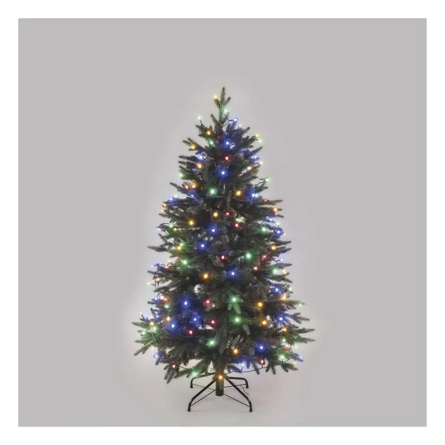 Guirlanda luminosa de Natal LED, 200 LEDs, 8 funções, 25 m, IP44, multicolorida