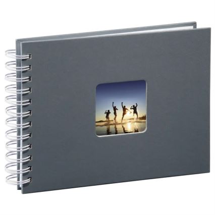 Hama - Album de fotos em espiral 24x17 cm 50 páginas cinzento
