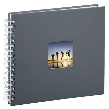 Hama - Album de fotos em espiral 28x24 cm 50 páginas cinzento