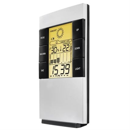 Hama - Estação meteorológica com visor LCD e despertador 2xAAA