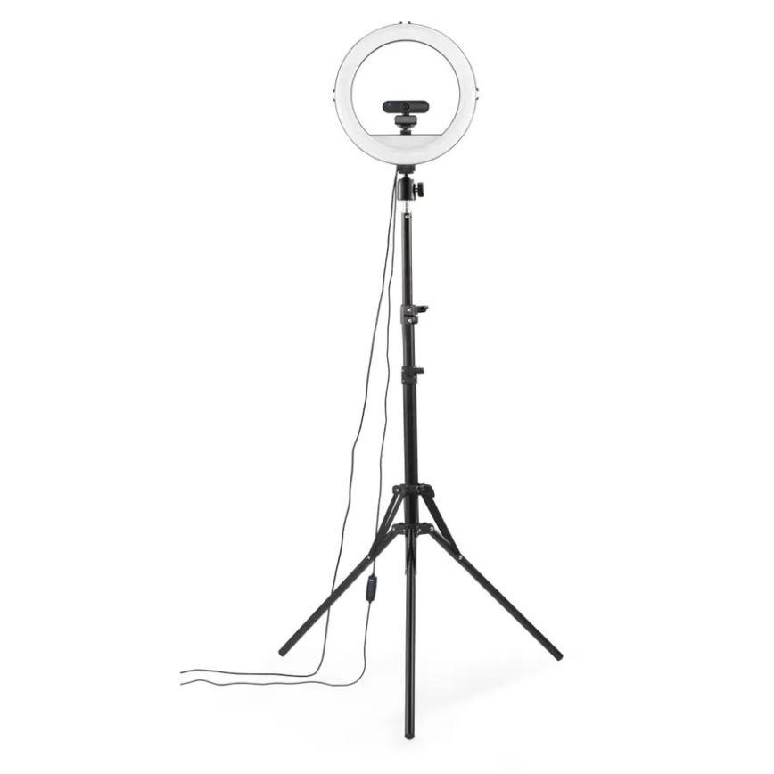 Hama - Iluminação em anel LED com regulação com tripé LED/10W/5V diâmetro 30 cm + controlo remoto