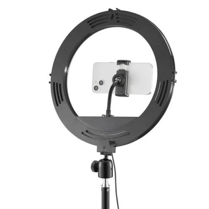 Hama - Iluminação em anel LED com regulação com tripé LED/10W/5V diâmetro 30 cm + controlo remoto