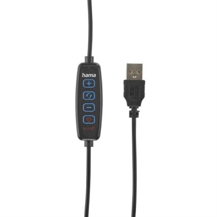 Hama - Iluminação em anel LED com regulação com tripé LED/10W/5V diâmetro 30 cm + controlo remoto