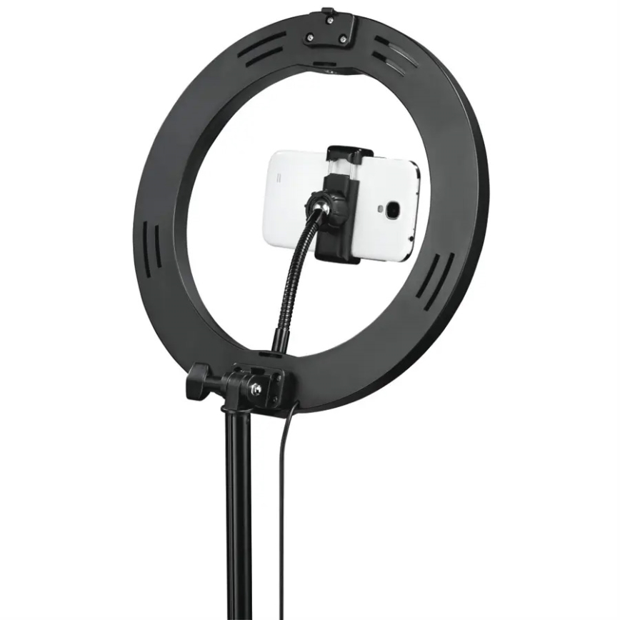 Hama - Iluminação em anel LED com regulação com tripé LED/9,2W/5V diâmetro 26,5 cm + controlo remoto