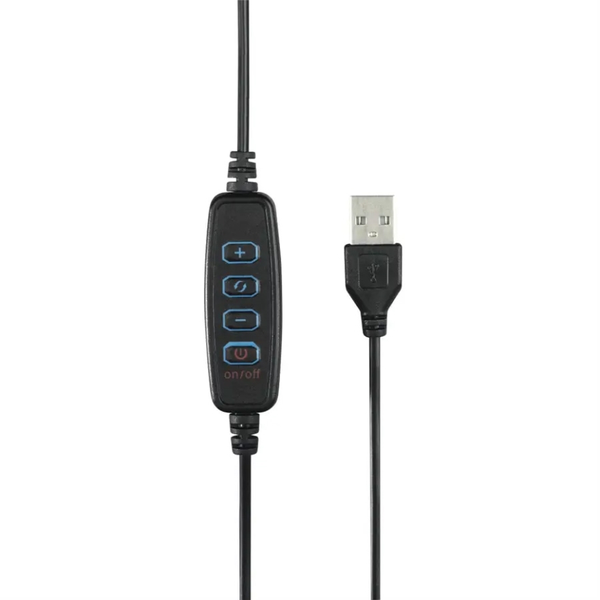 Hama - Iluminação em anel LED com regulação com tripé LED/9,2W/5V diâmetro 26,5 cm + controlo remoto