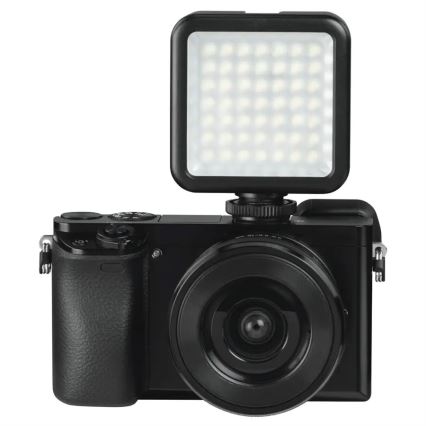 Hama - LED Iluminação com regulação para telefones, câmaras fotográficas e de vídeo LED/5,5W/2xAA
