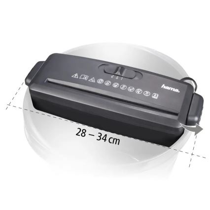 Hama - Mini paper shredder A4 230V preto