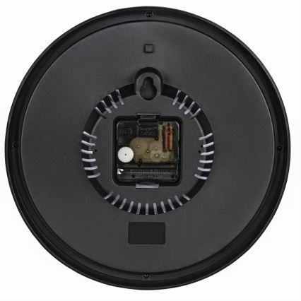 Hama - Relógio de parede com termómetro e medidor de humidade 1xAA preto/branco