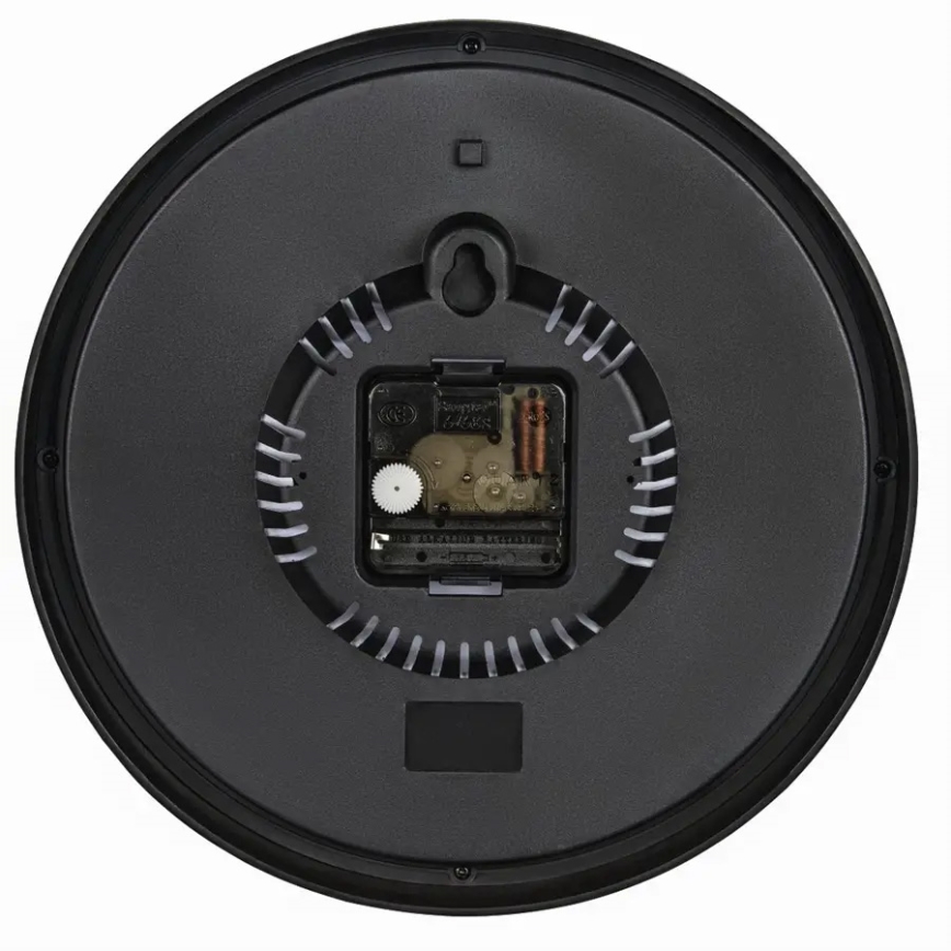 Hama - Relógio de parede com termómetro e medidor de humidade 1xAA preto/branco