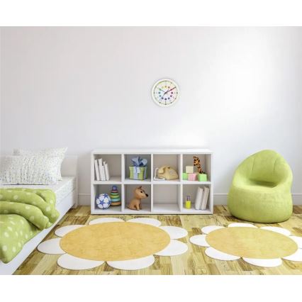 Hama - Relógio de parede infantil 1xAA colorido