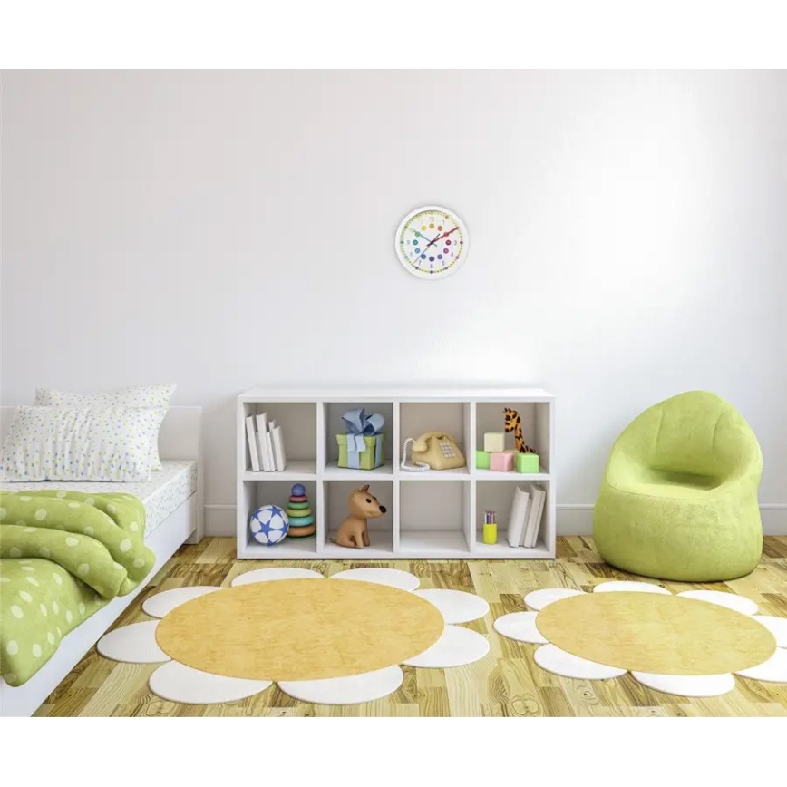 Hama - Relógio de parede infantil 1xAA colorido